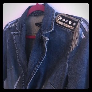 One of a kind hand painted  Levi jean jacket